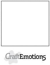CraftEmotions karton glad 10 vel wit 27x13,5cm 250gr (Wit) (000236/1315)
