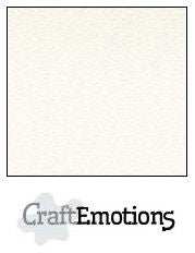 CraftEmotions canvas structuur karton 10 vel Scrap-wit (001271/0305)