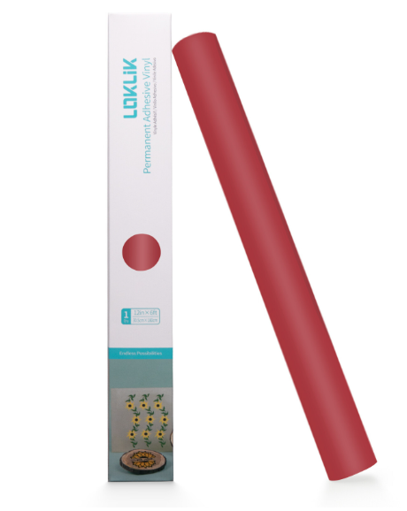 Permanent Adhesive Vinyl Matte - Red - 30.5 x 180 cm (002067)