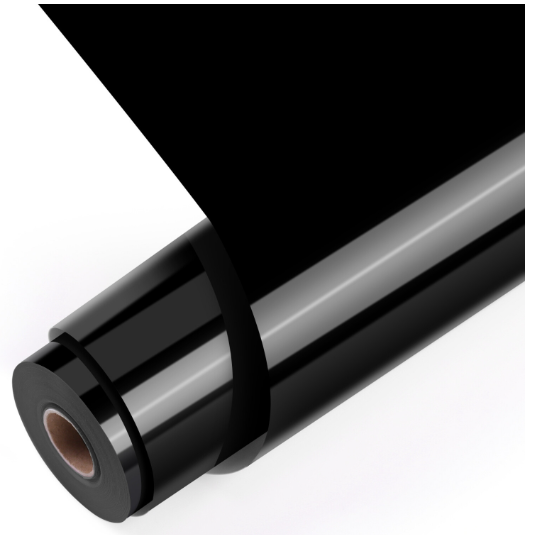 Permanent Adhesive Vinyl Glossy - Black - 30.5 x 180 cm (002180)