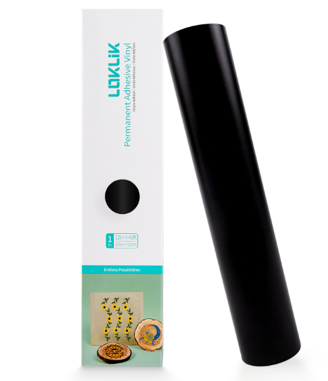Permanent Adhesive Vinyl Matte 12 m - Black - 30.5 x 1200 cm (002739)