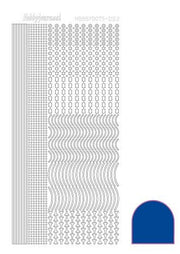 Hobbydots stickervel 002 - Blue (Mirror)
