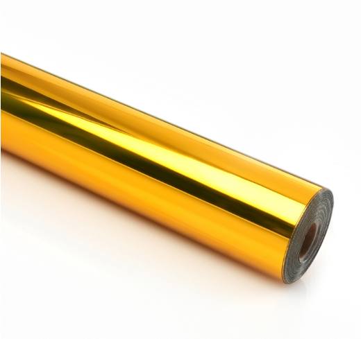 Permanent Adhesive Vinyl Mirror Metallic - Gold - 30.5 x 180 cm (003576)