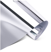 Permanent Adhesive Vinyl Mirror Metallic - Silver - 30.5 x 180 cm (003583)