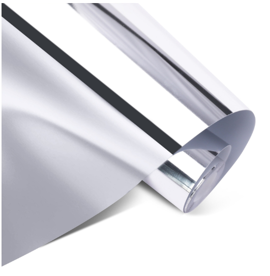 Permanent Adhesive Vinyl Mirror Metallic - Silver - 30.5 x 180 cm (003583)