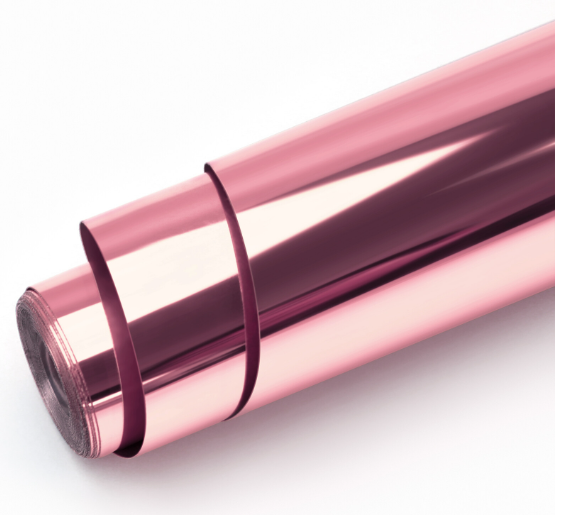 Permanent Adhesive Vinyl Mirror Metallic - Rose Gold - 30.5 x 180 cm (003590)