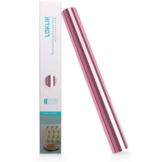 Permanent Adhesive Vinyl Mirror Metallic - Rose Gold - 30.5 x 180 cm (003590)