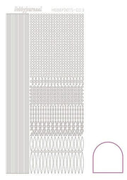 Hobbydots stickervel 003 - White (Adhesive)