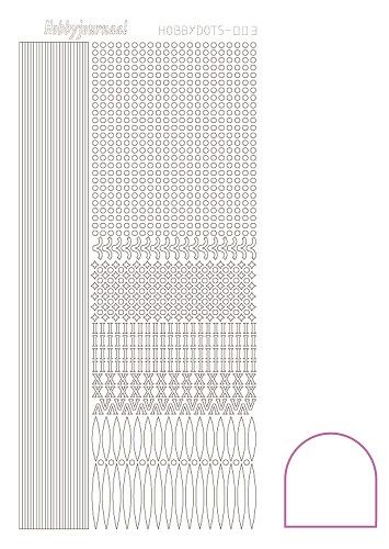 Hobbydots stickervel 003 - White (Adhesive)