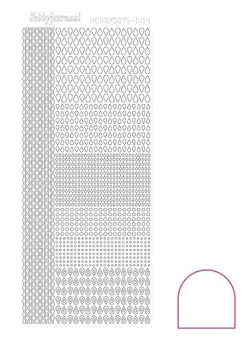 Hobbydots stickervel 004 - White (Adhesive)