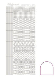 Hobbydots stickervel 005 - White (Adhesive)