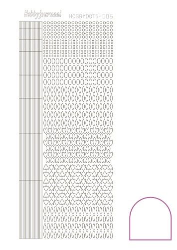Hobbydots stickervel 005 - White (Adhesive)