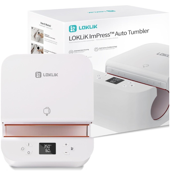 LOKLiK Auto Tumbler Heat Press - LOKLiK Wit (006171)