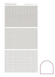 Hobbydots stickervel 007 - White (Adhesive)