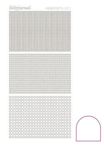 Hobbydots stickervel 007 - White (Adhesive)