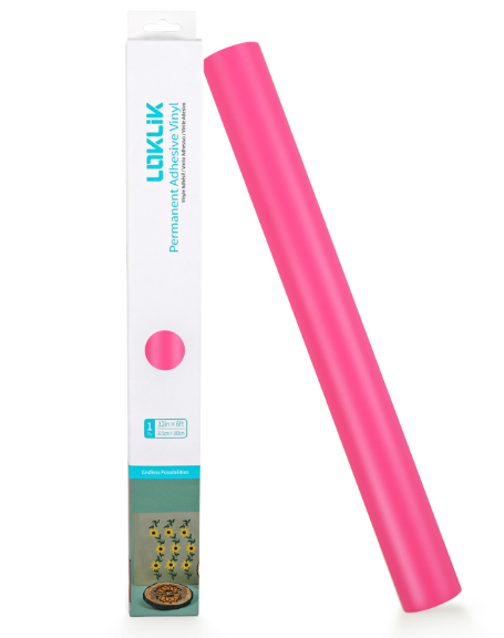 Permanent Adhesive Vinyl Matte - Pink - 30.5 x 180 cm (008861)