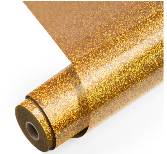 Heat Transfer Vinyl Glitter - Golden - 30.5 x 90 cm (008908)