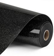 Heat Transfer Vinyl Glitter - Black - 30.5 x 90 cm (008939)
