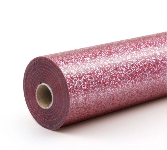 Heat Transfer Vinyl Glitter - Pink - 30.5 x 90 cm(008960)