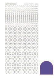 Hobbydots stickervel 008 - Purple (Mirror)