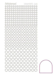 Hobbydots stickervel 008 - White (Adhesive)