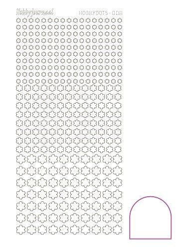 Hobbydots stickervel 008 - White (Adhesive)