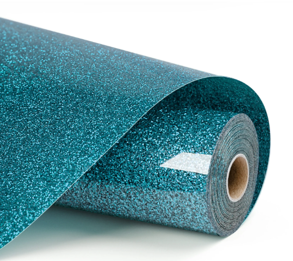 Heat Transfer Vinyl Glitter - Light Blue - 30.5 x 90 cm (009103)