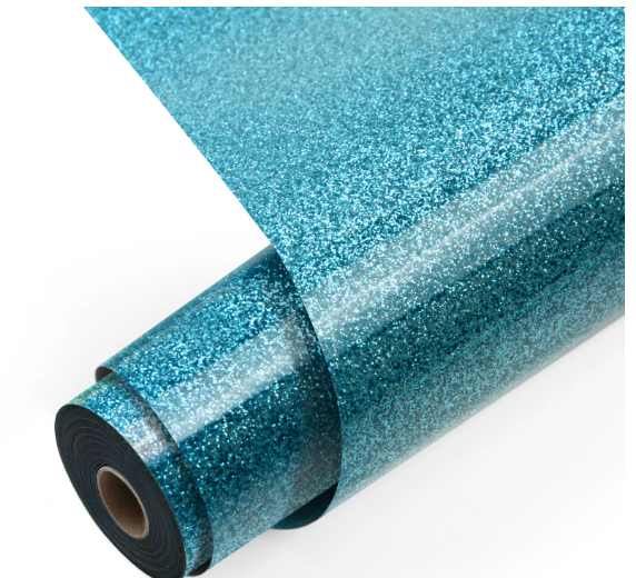 Heat Transfer Vinyl Glitter - Light Blue - 30.5 x 90 cm (009103)