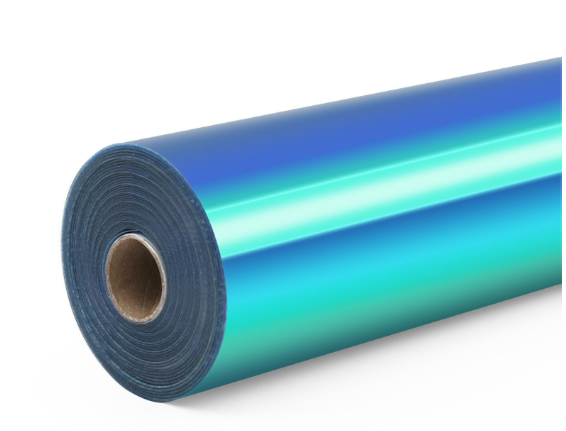 Permanent Adhesive Vinyl Holographic - Aqua Blue - 30.5 x 90 cm (009172)
