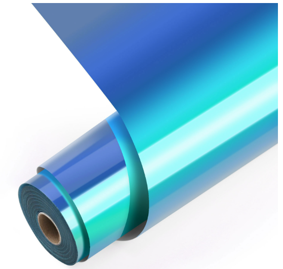 Permanent Adhesive Vinyl Holographic - Aqua Blue - 30.5 x 90 cm (009172)