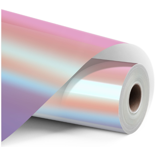 Permanent Adhesive Vinyl Holographic - Pink - 30.5 x 90 cm (009189)