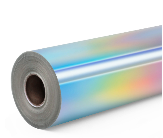 Permanent Adhesive Vinyl Holographic - Iridescent Silver - 30.5 x 90 cm (009196)