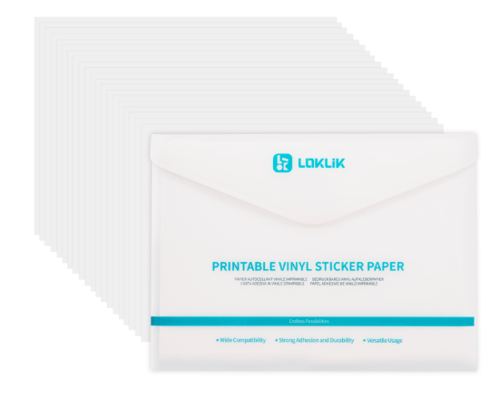 LOKLiK Bedrukbaar mat stickerpapier A4 - 20 vellen (009219)