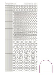 Hobbydots stickervel 009 - White (Adhesive)