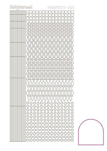Hobbydots stickervel 009 - White (Adhesive)