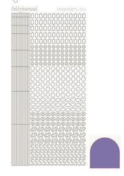 Hobbydots stickervel 010 - Violet (Mirror)