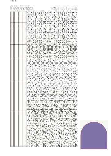 Hobbydots stickervel 010 - Violet (Mirror)