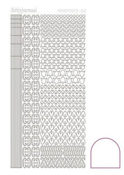 Hobbydots stickervel 012 - White (adhesive)