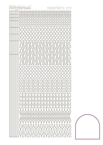 Hobbydots stickervel 015 - White (Adhesive)