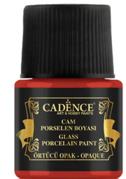 Cadence - Glas- en Porseleinverf - Opaque - Oxide Rood - 45 ml (0554) *