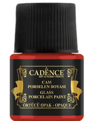 Cadence - Glas- en Porseleinverf - Opaque - Oxide Rood - 45 ml (0554) *