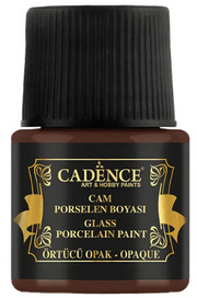 Cadence Glas- en Porseleinverf Opaque 45 ml Donkerbruin (0575) *