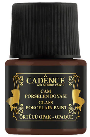 Cadence Glas- en Porseleinverf Opaque 45 ml Donkerbruin (0575) *