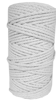 DekoArt Macramékoord 4 mm 100 m Lichtgrijs (1004Hellgrau) *