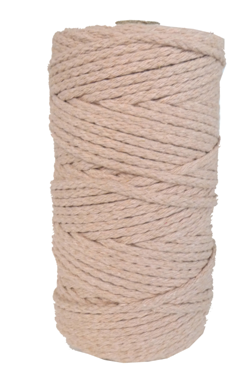 DekoArt Macramékoord 4 mm 100 m Zalmroze (1004Nude) *