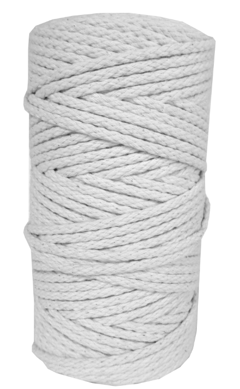 DekoArt Macramékoord 4 mm 100 m Wit (1004Weib) *