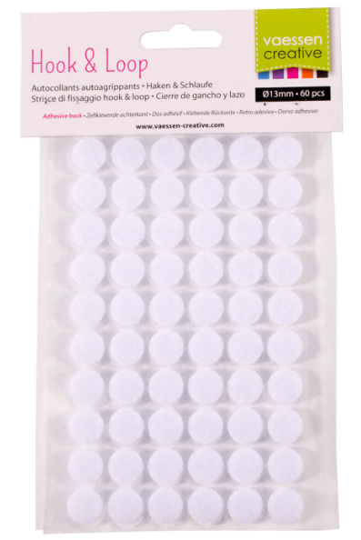 Vaessen Creative • Klittenband Zelfklevende Achterkant 13mm 60pcs (1009-011)