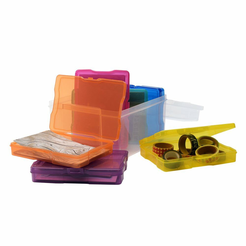 Vaessen Creative • Gekleurde Opbergbox met 6 Dozen (1009-030)