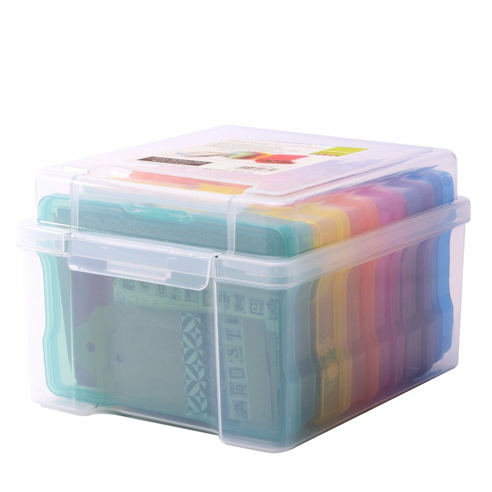 Vaessen Creative • Gekleurde Opbergbox met 6 Dozen (1009-030)
