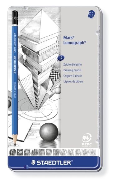Mars Lumograph potlood - set 12 st (100 G12)